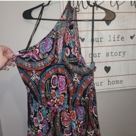 NWT CITY CHIC 18 FOLKLORE MAXI HALTER DRESS - Picture 4 of 5